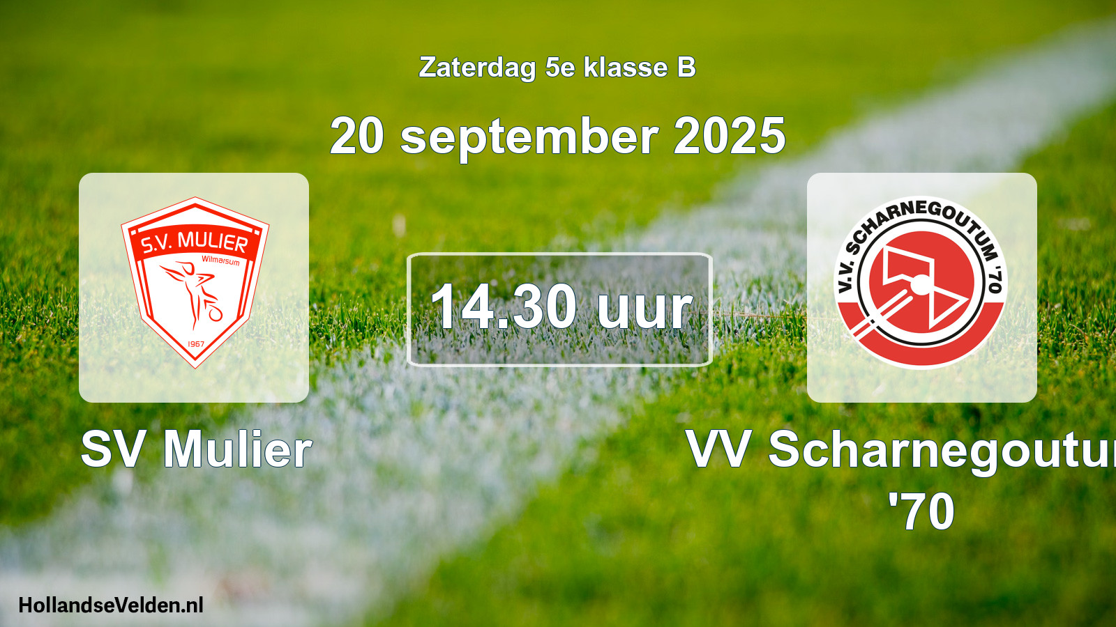 Scheduled Match: SV Mulier - VV Scharnegoutum '70 (20 September 2025)
