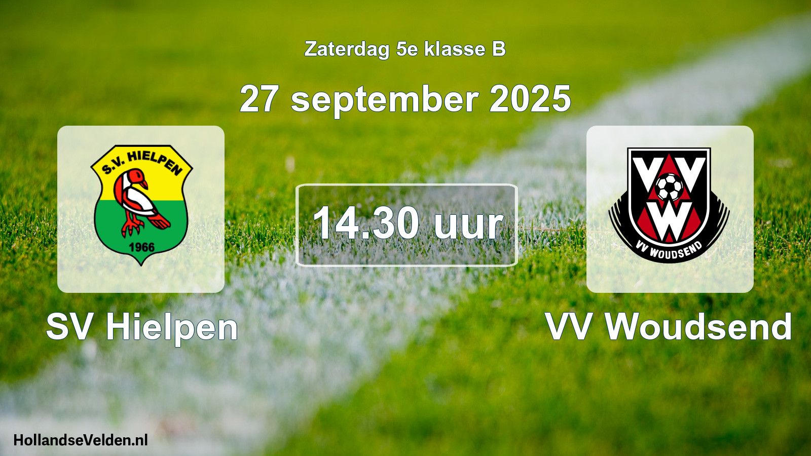 Scheduled Match: SV Hielpen - VV Woudsend (27 September 2025)