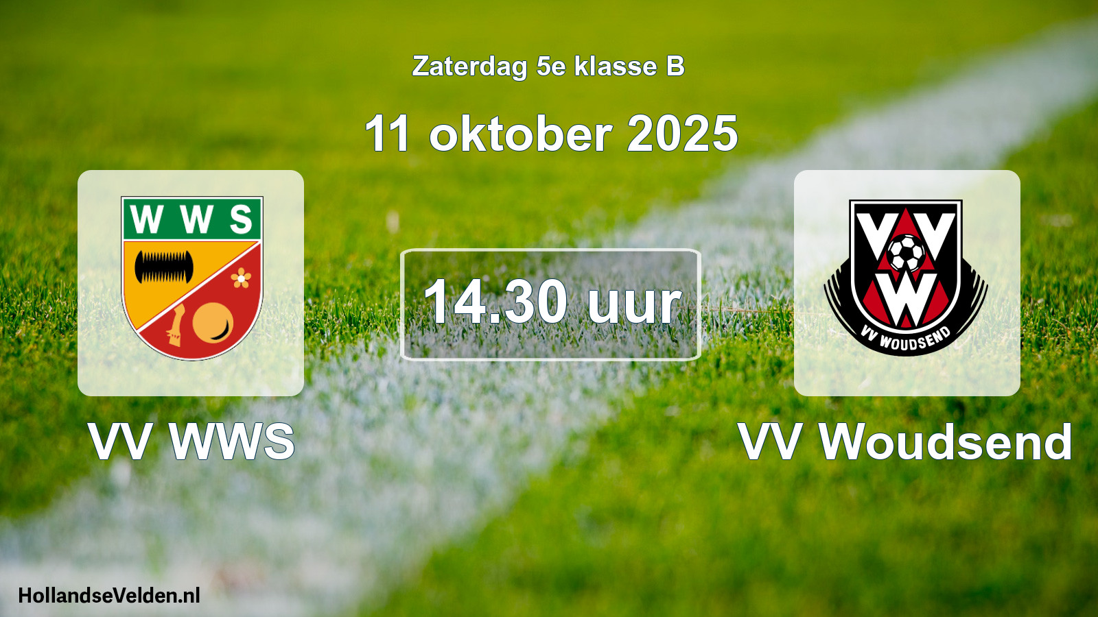 Scheduled Match: VV WWS - VV Woudsend (11 October 2025)