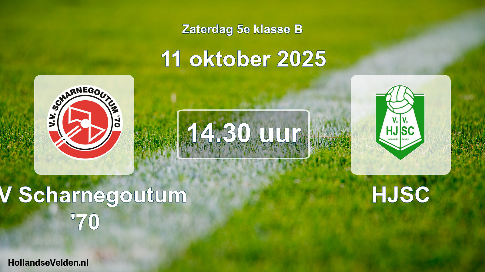 Scheduled Match: VV Scharnegoutum '70 - HJSC (11 October 2025)