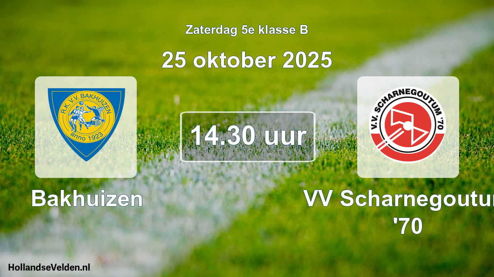 Scheduled Match: Bakhuizen - VV Scharnegoutum '70 (25 October 2025)