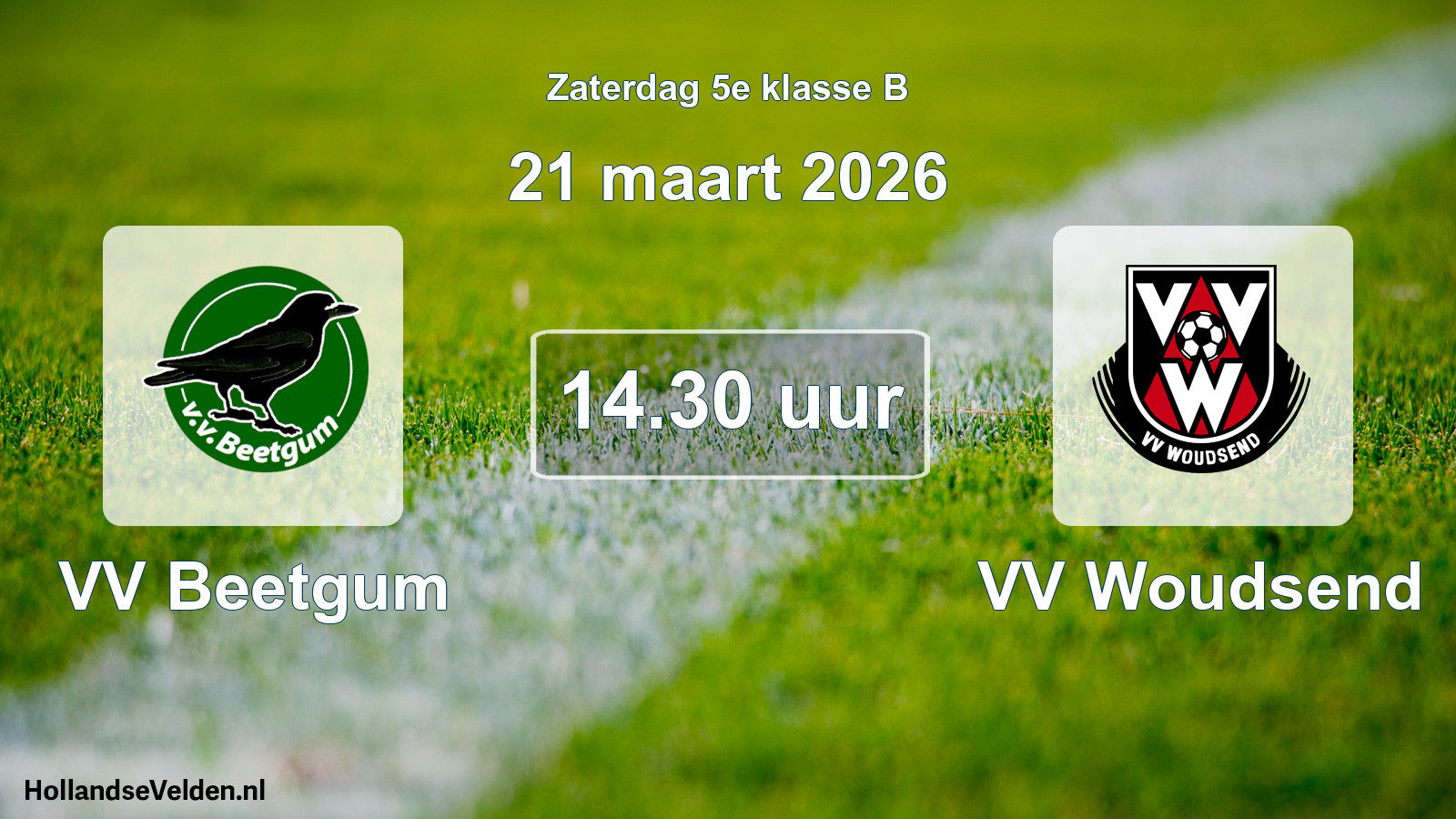 Scheduled Match: VV Beetgum - VV Woudsend (21 March 2026)