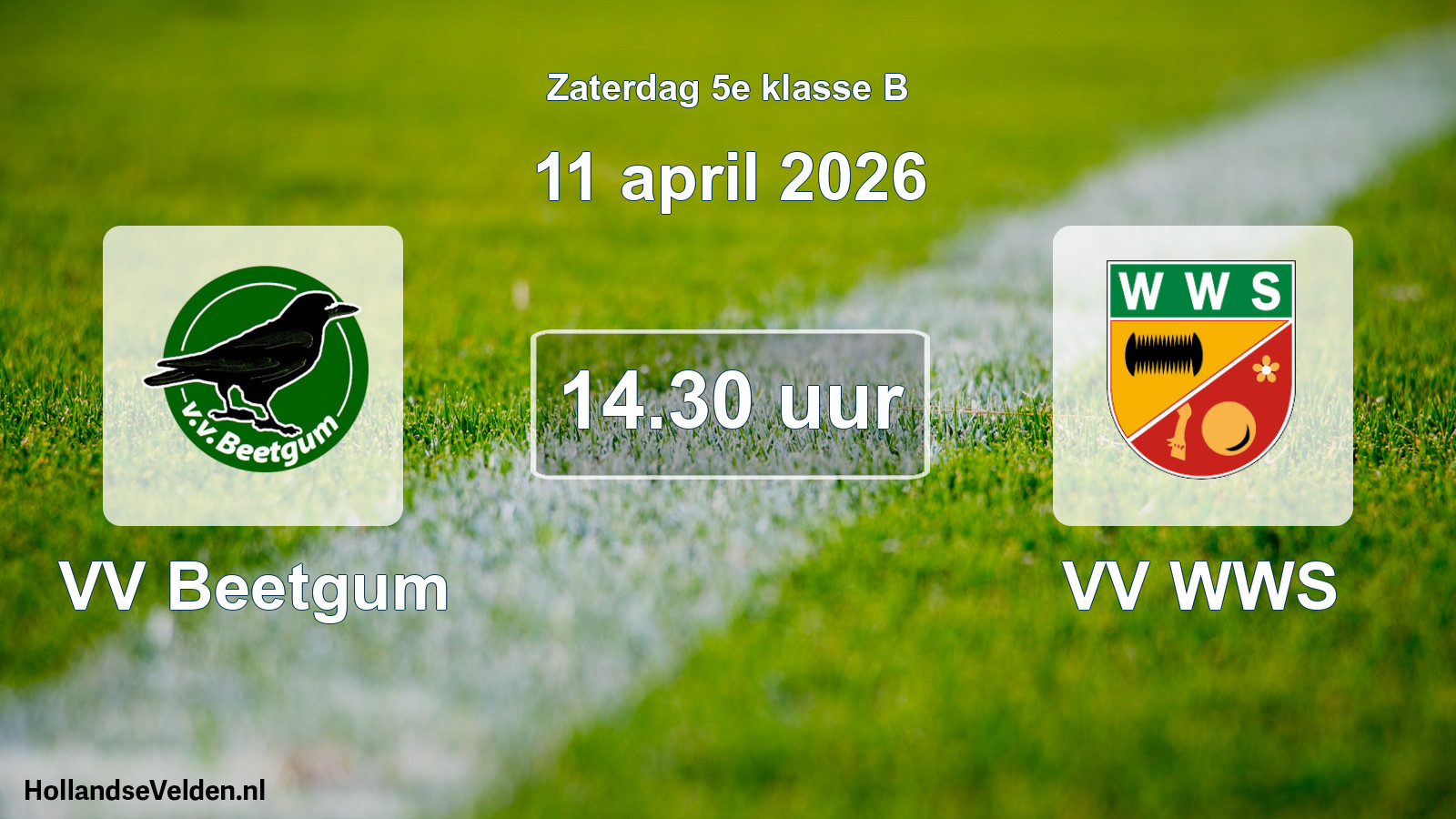 Scheduled Match: VV Beetgum - VV WWS (11 April 2026)