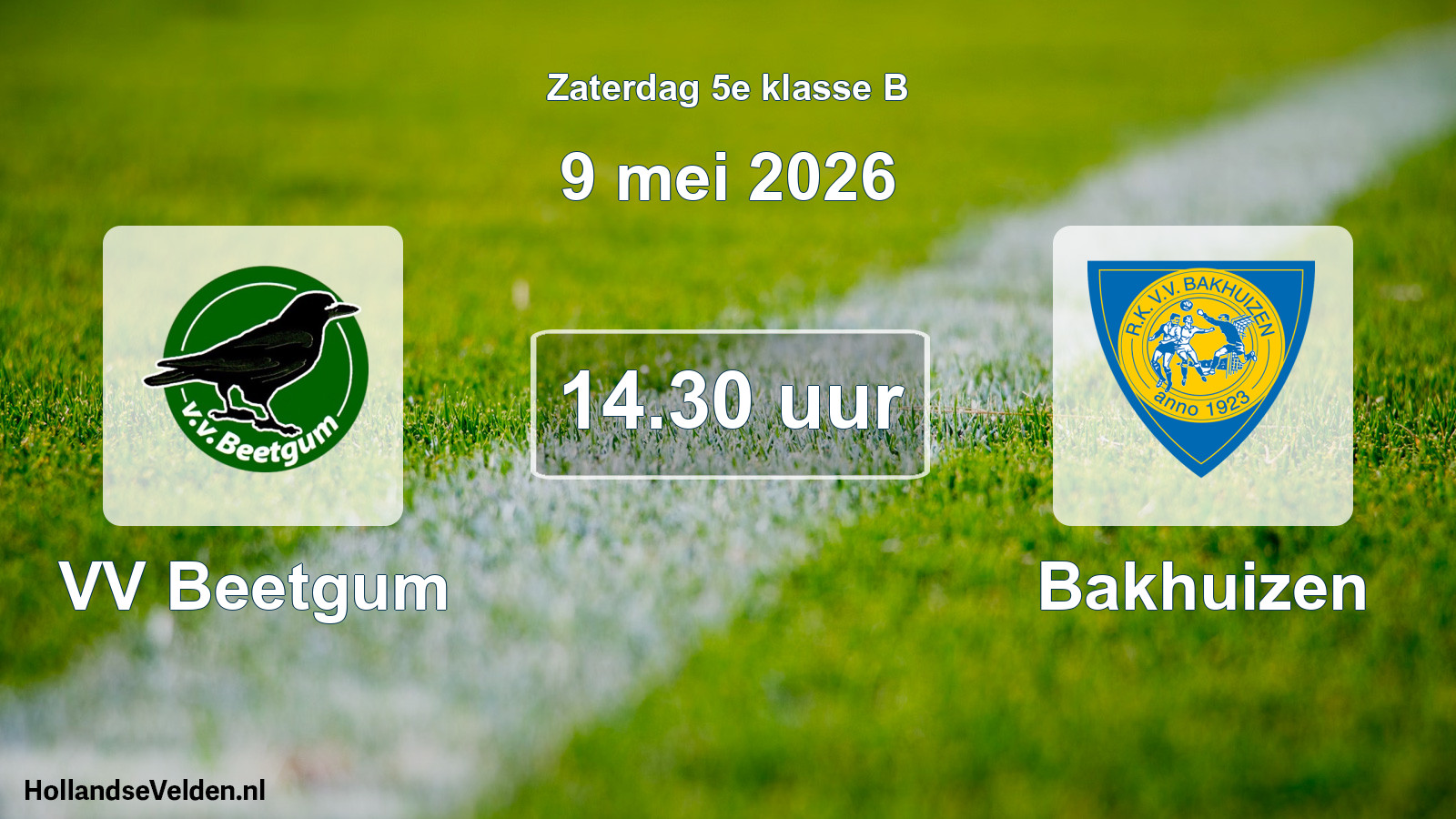 Scheduled Match: VV Beetgum - Bakhuizen (9 May 2026)