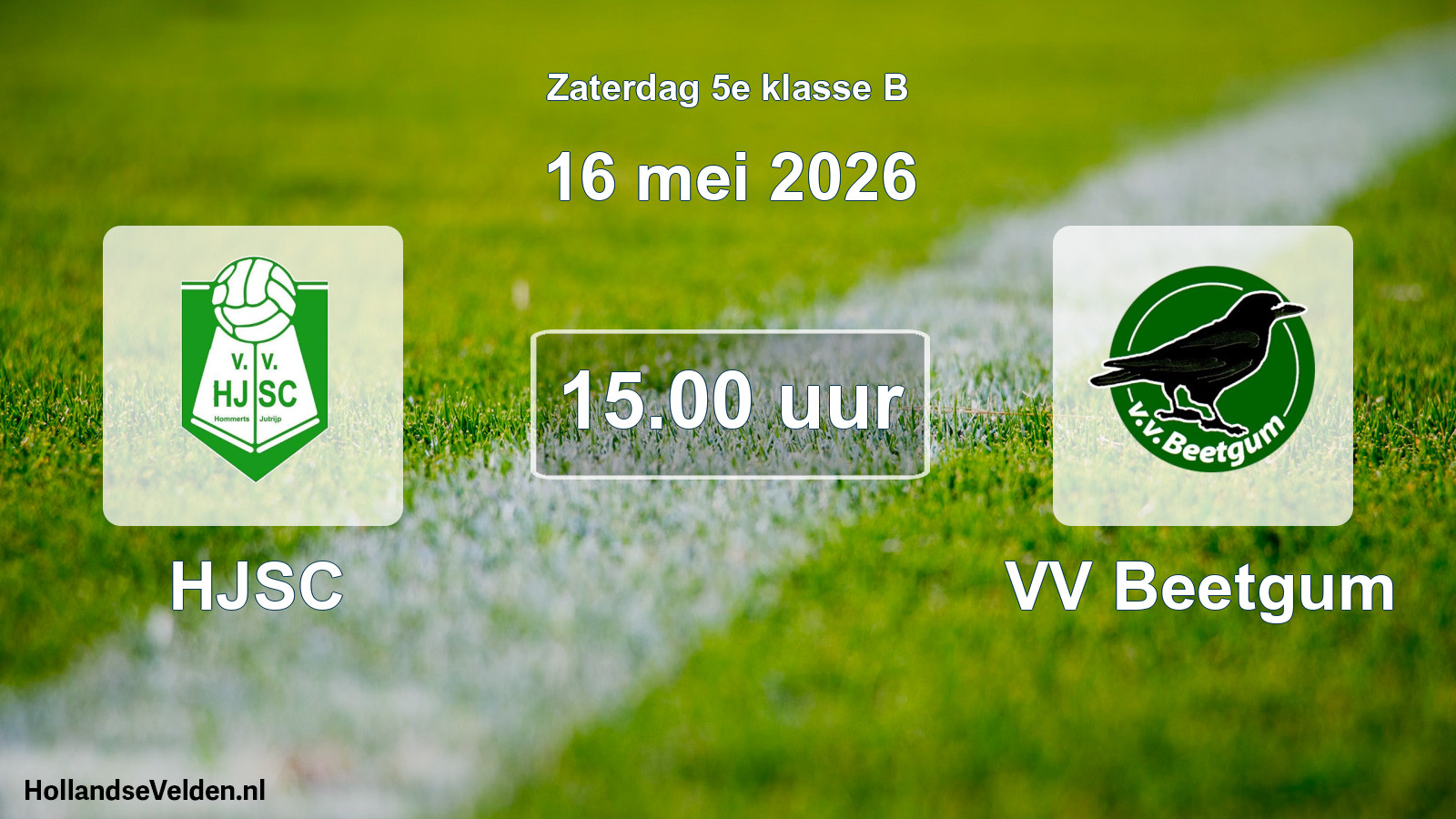 Scheduled Match: HJSC - VV Beetgum (16 May 2026)