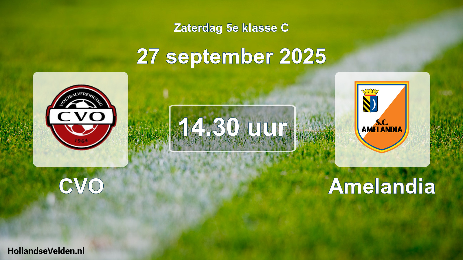 Geplande wedstrijd: CVO - Amelandia (27 september 2025)
