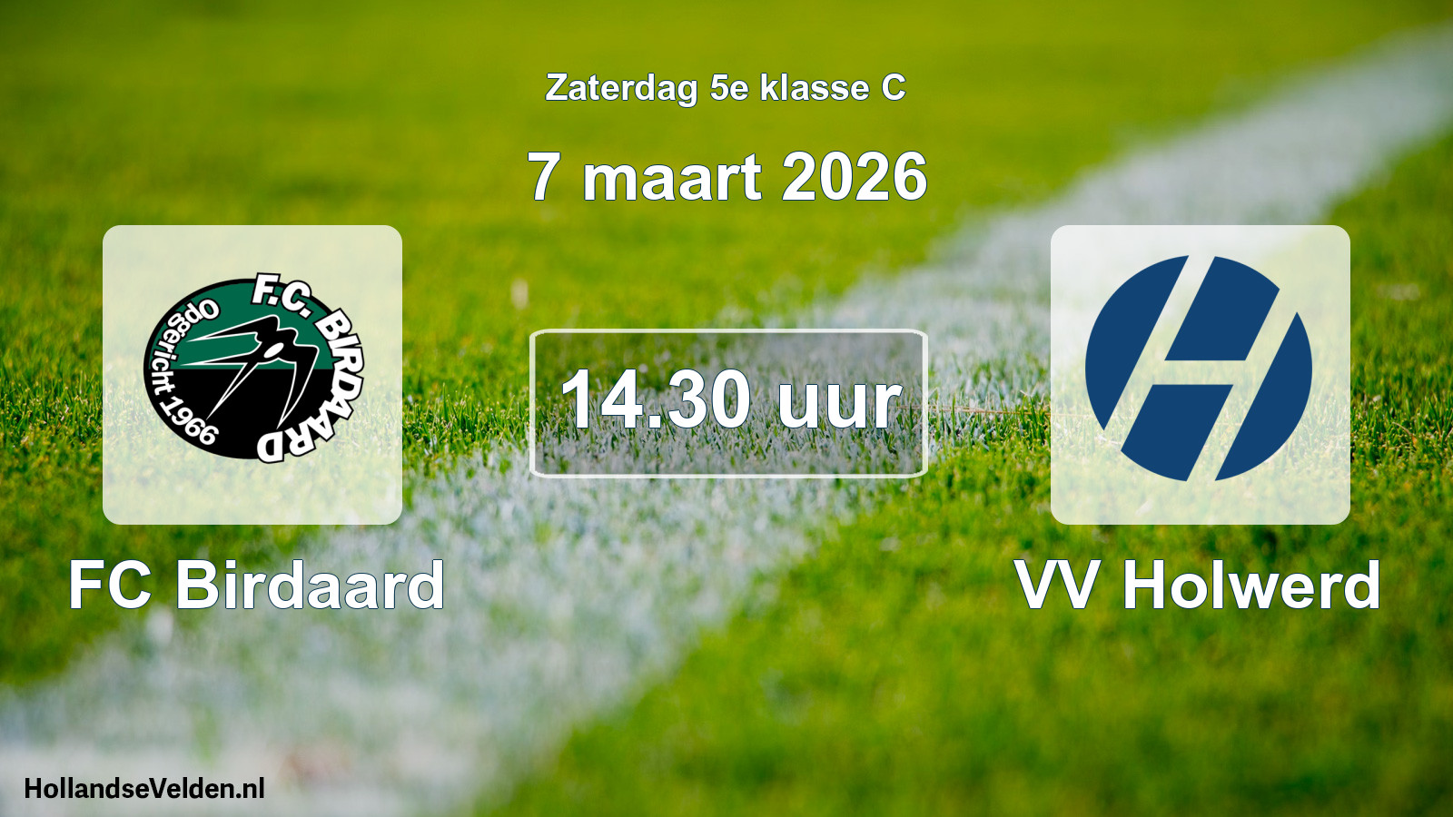 Scheduled Match: FC Birdaard - VV Holwerd (7 March 2026)