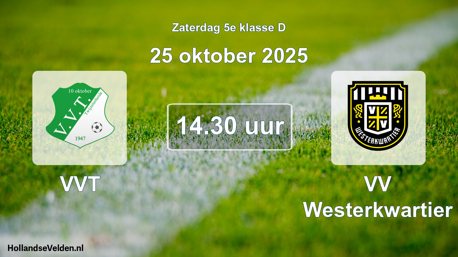 Scheduled Match: VVT - VV Westerkwartier (25 October 2025)