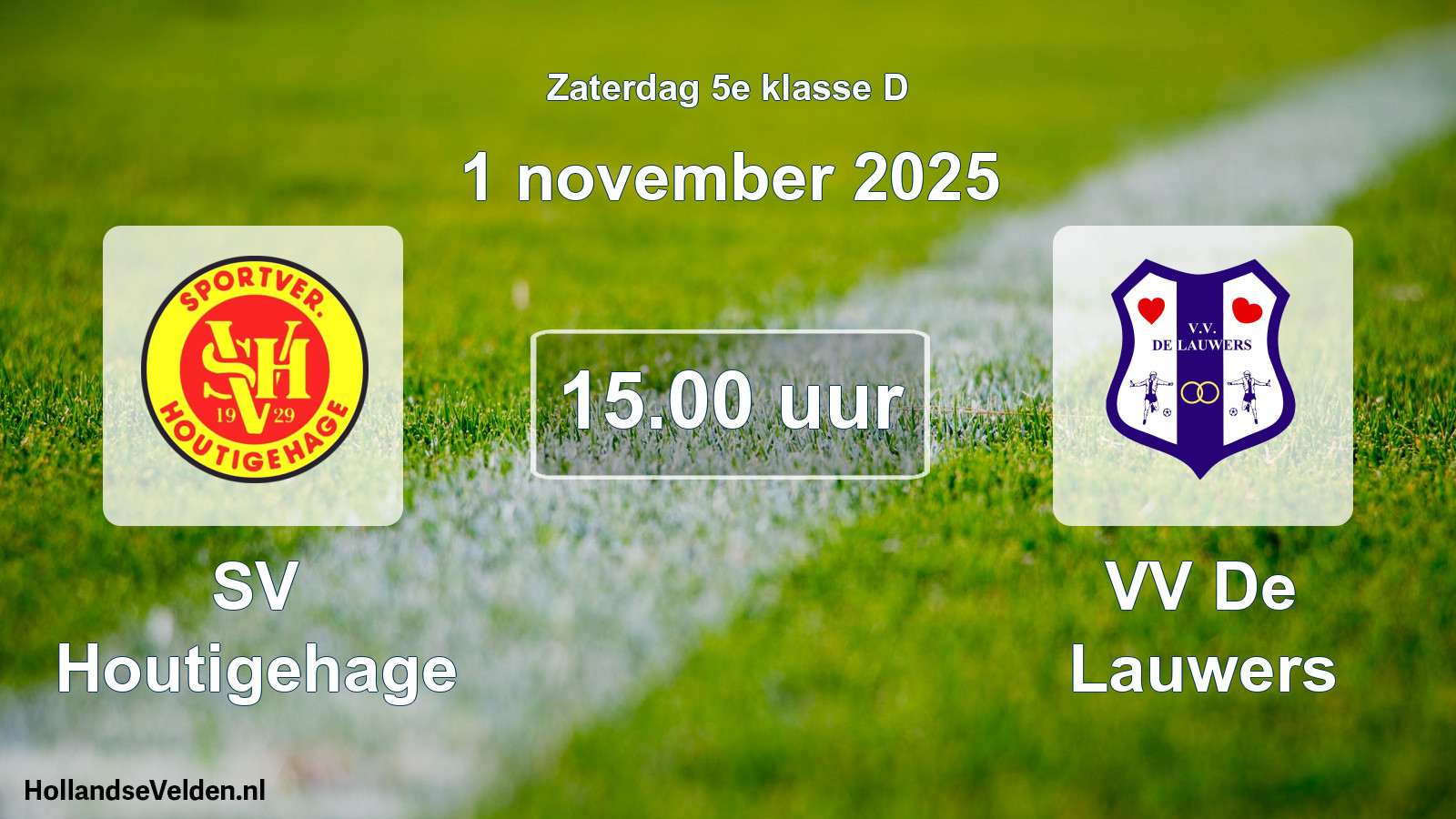 Scheduled Match: SV Houtigehage - VV De Lauwers (1 November 2025)