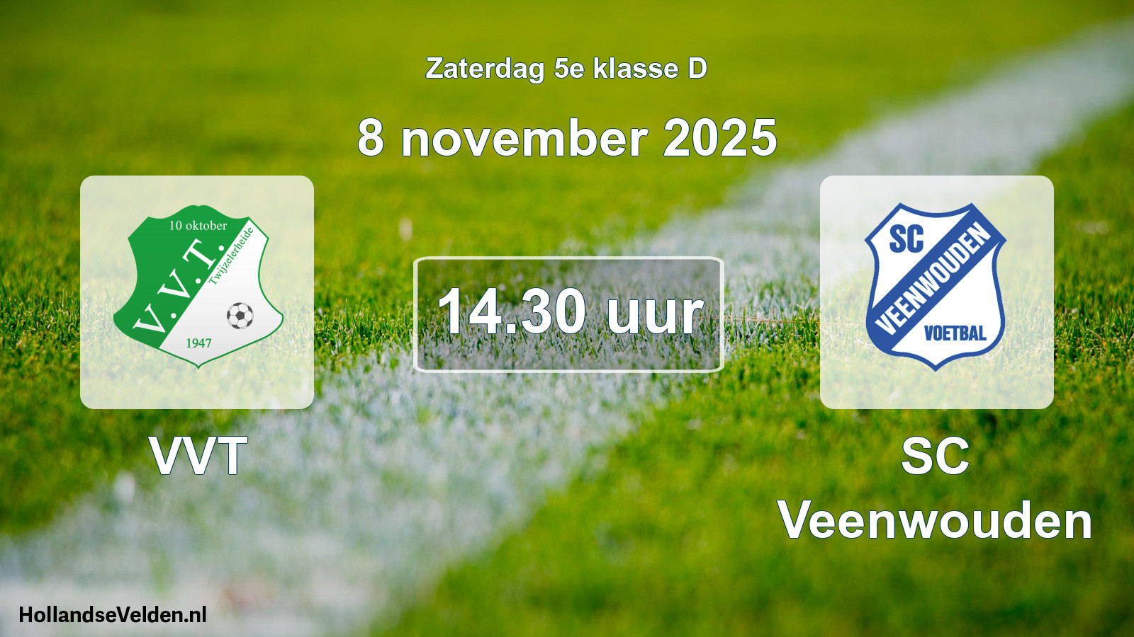 Scheduled Match: VVT - SC Veenwouden (8 November 2025)