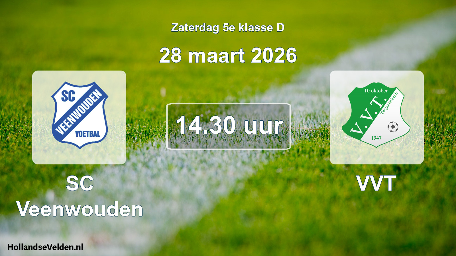 Scheduled Match: SC Veenwouden - VVT (28 March 2026)