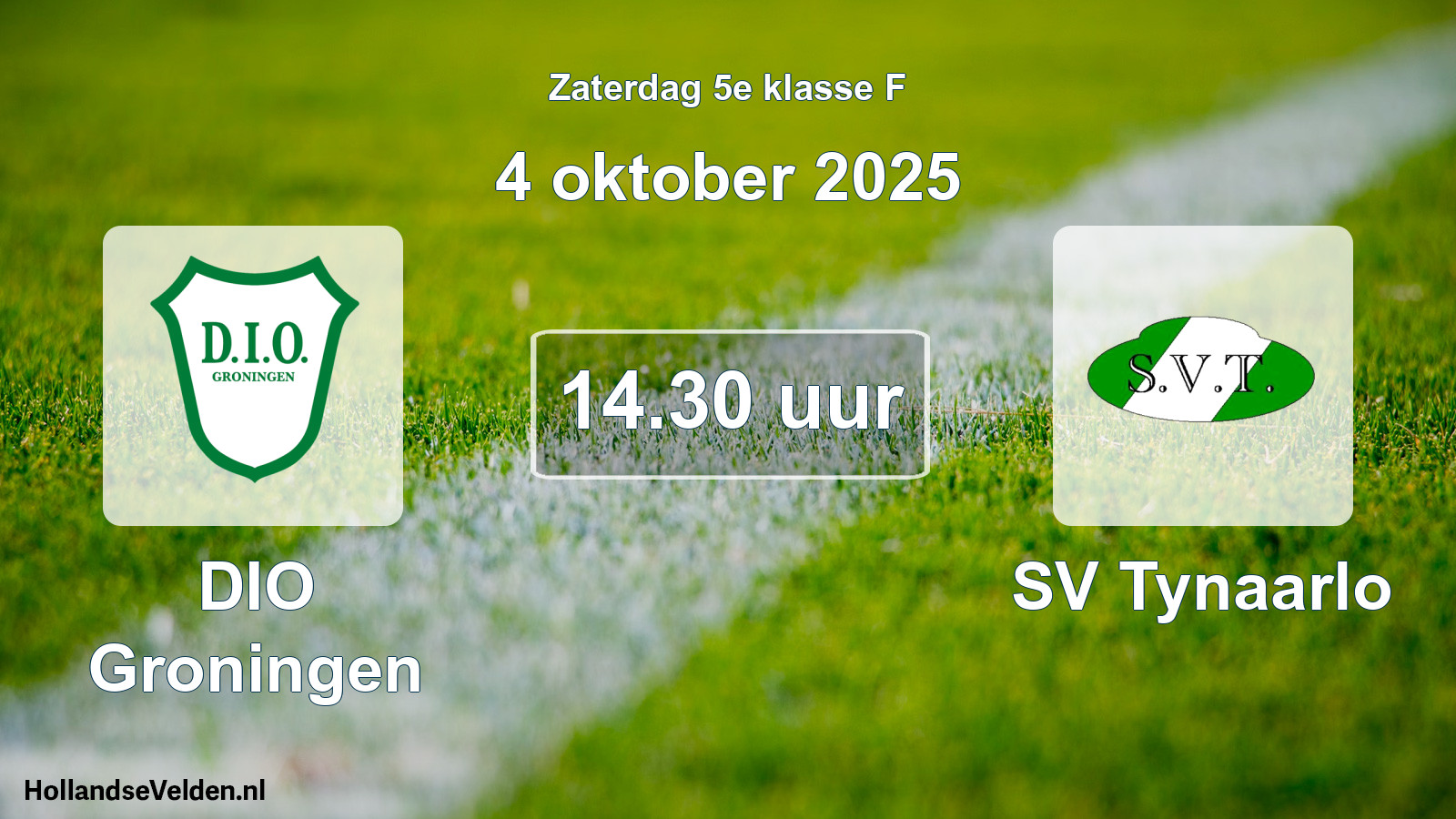 Scheduled Match: DIO Groningen - SV Tynaarlo (4 October 2025)