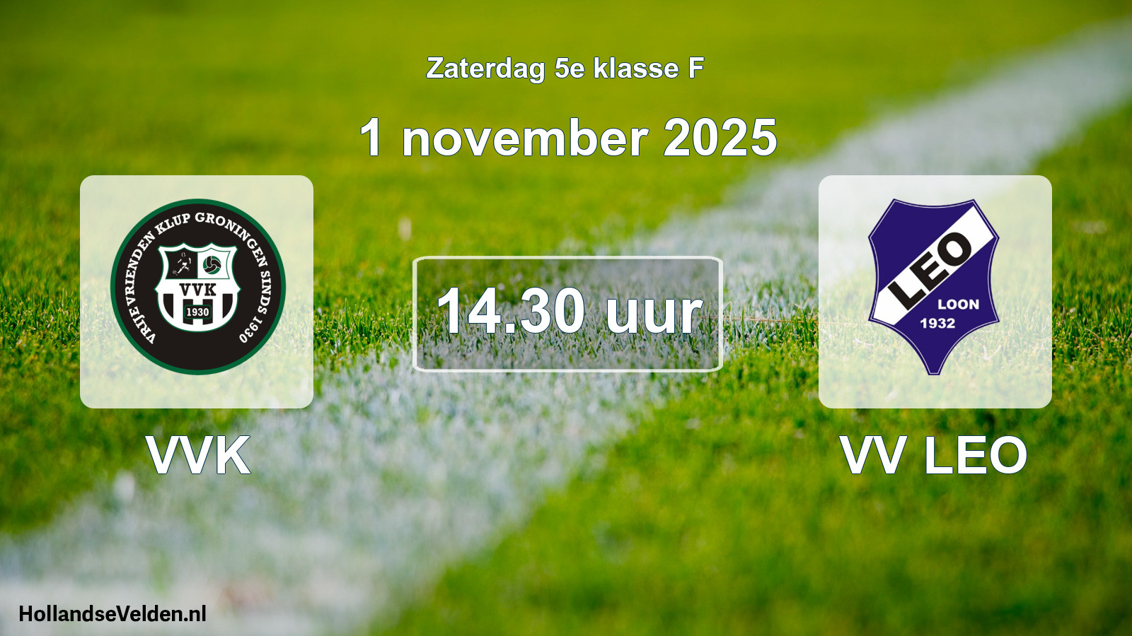 Scheduled Match: VVK - VV LEO (1 November 2025)