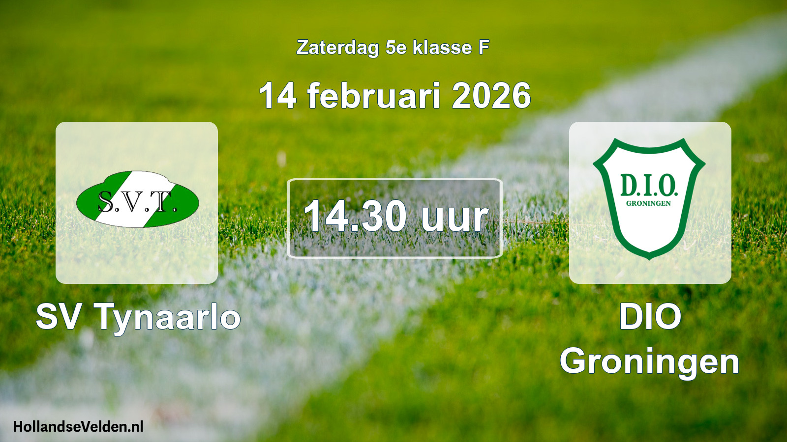 Scheduled Match: SV Tynaarlo - DIO Groningen (14 February 2026)