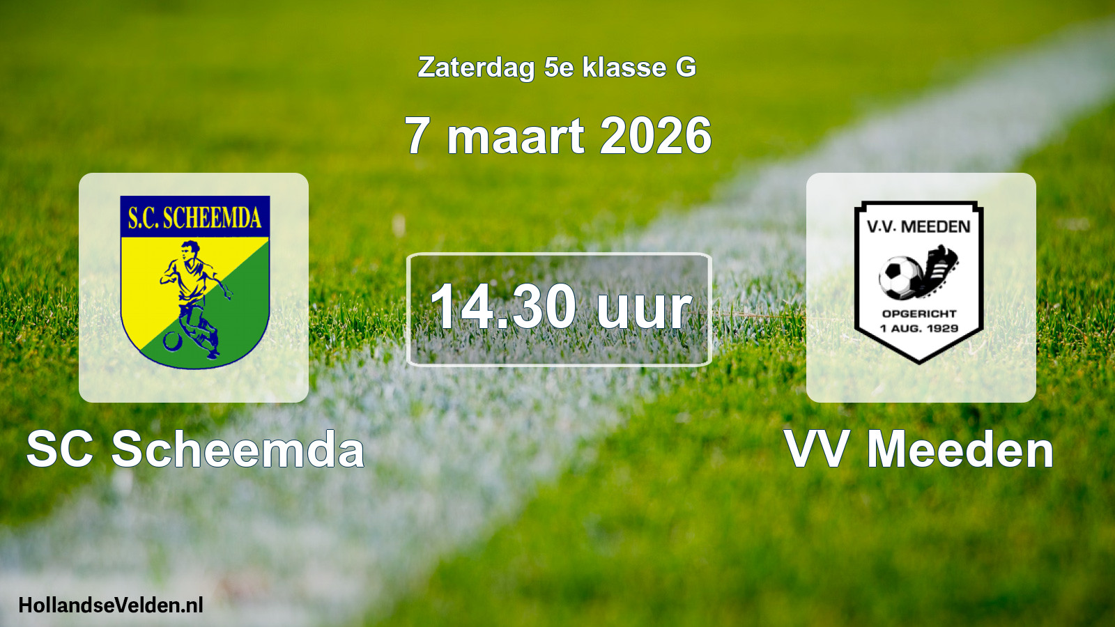 Scheduled Match: SC Scheemda - VV Meeden (7 March 2026)