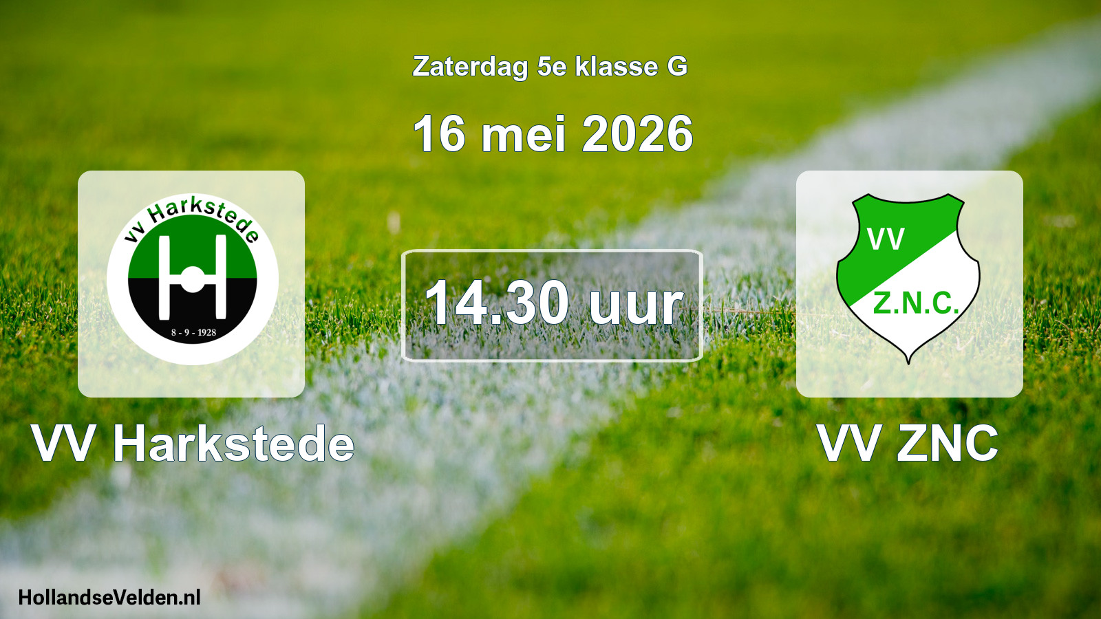 Scheduled Match: VV Harkstede - VV ZNC (16 May 2026)