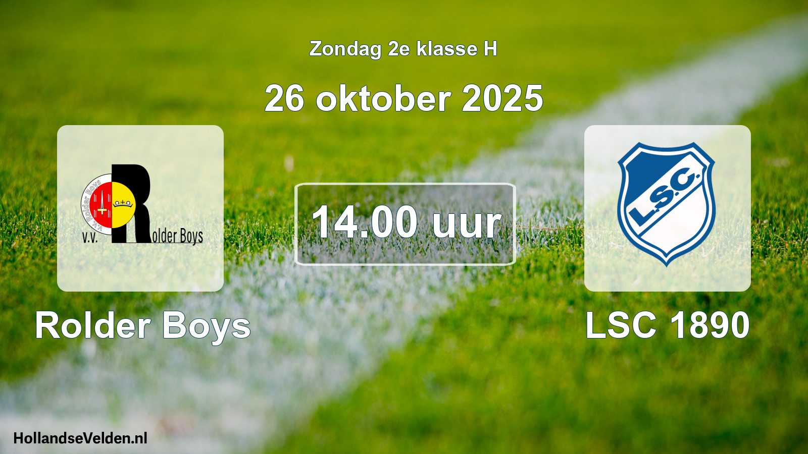 Scheduled Match: Rolder Boys - LSC 1890 (26 October 2025)
