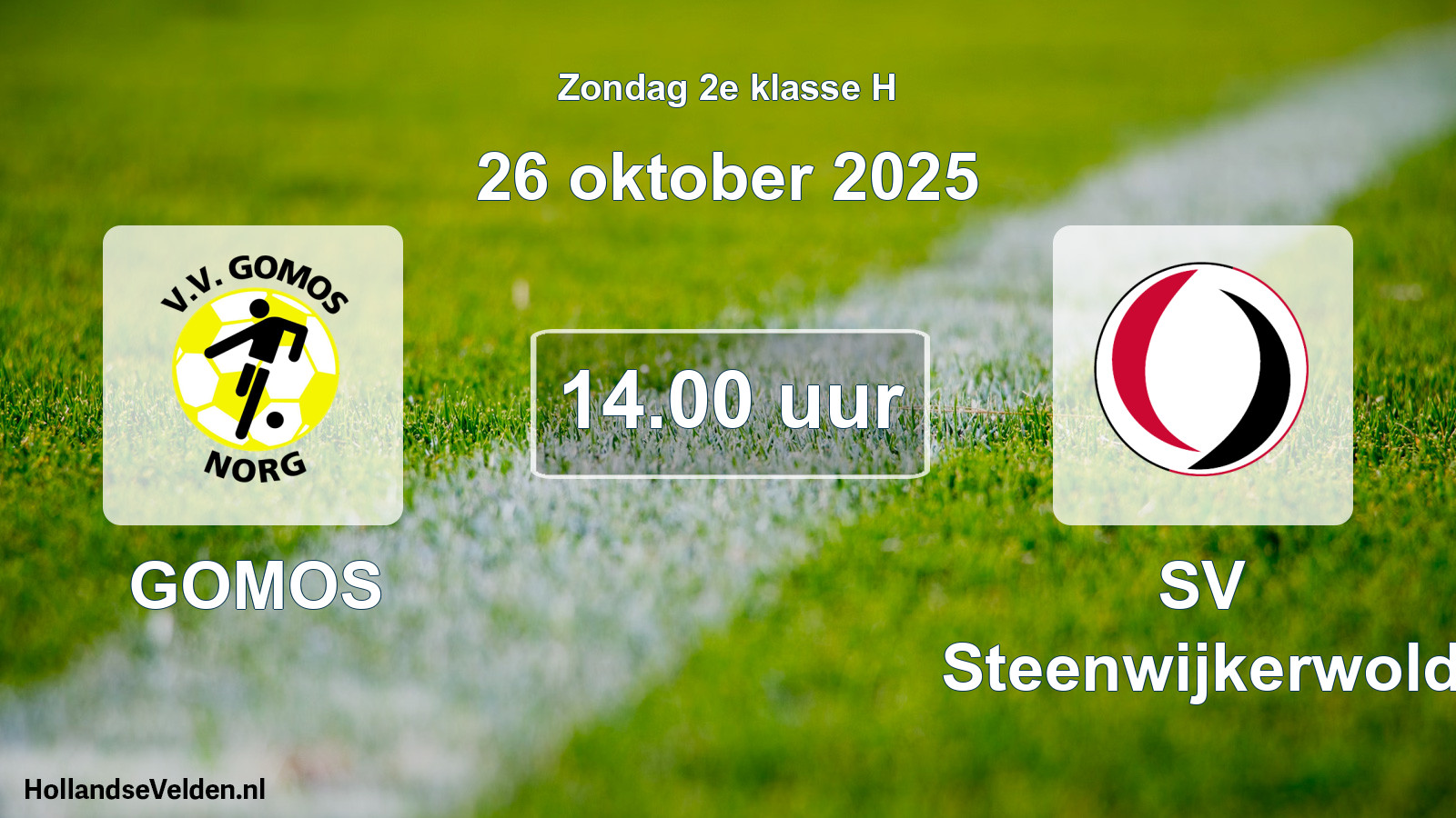 Scheduled Match: GOMOS - SV Steenwijkerwold (26 October 2025)