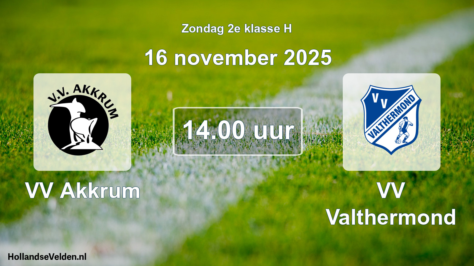 Scheduled Match: VV Akkrum - VV Valthermond (16 November 2025)