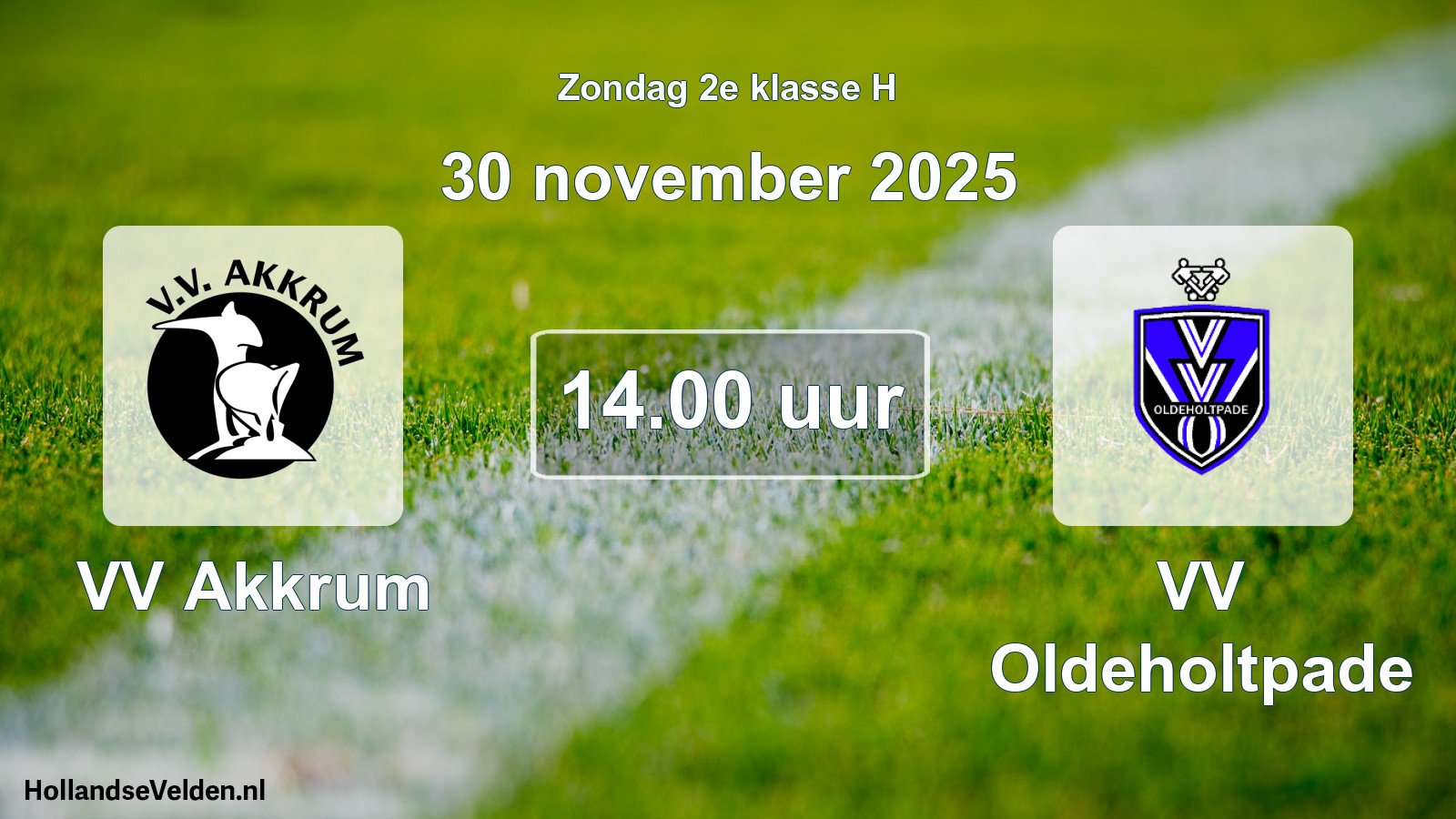 Scheduled Match: VV Akkrum - VV Oldeholtpade (30 November 2025)