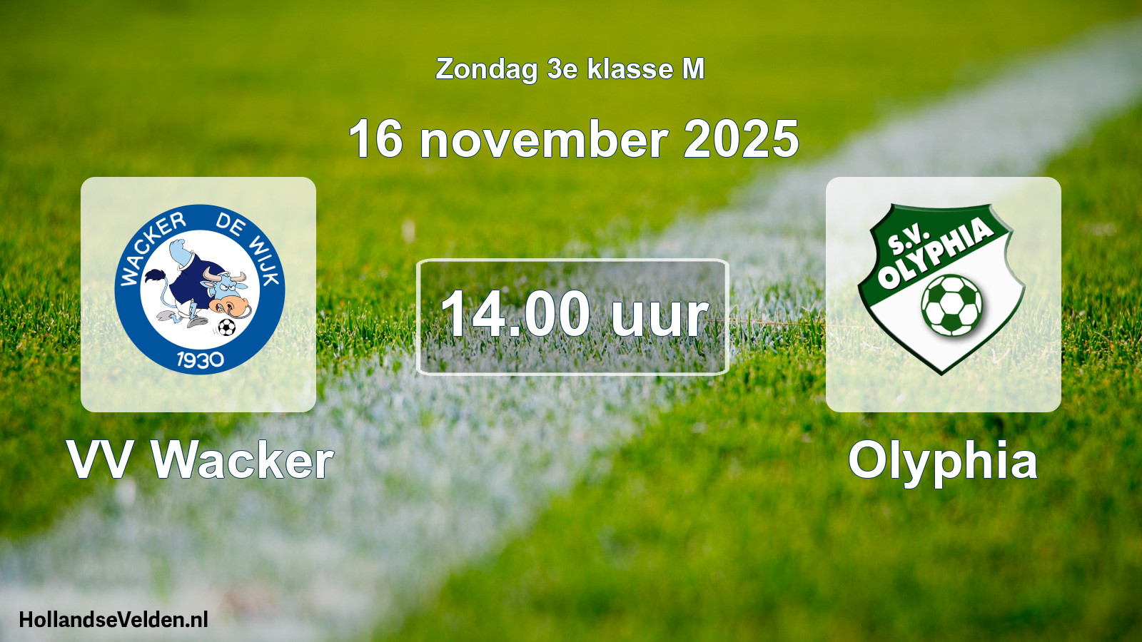 Scheduled Match: VV Wacker - Olyphia (16 November 2025)