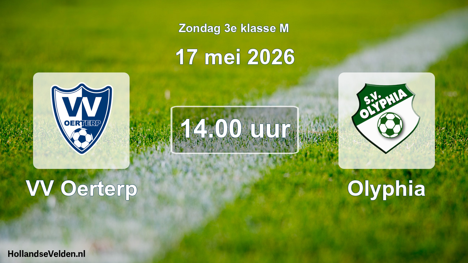 Geplande wedstrijd: VV Oerterp - Olyphia (17 mei 2026)