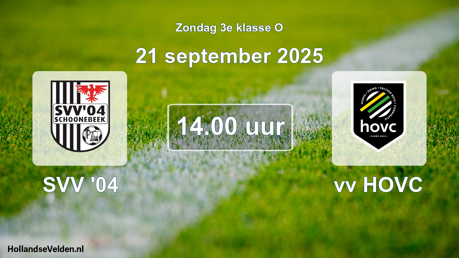Scheduled Match: SVV '04 - vv HOVC (21 September 2025)