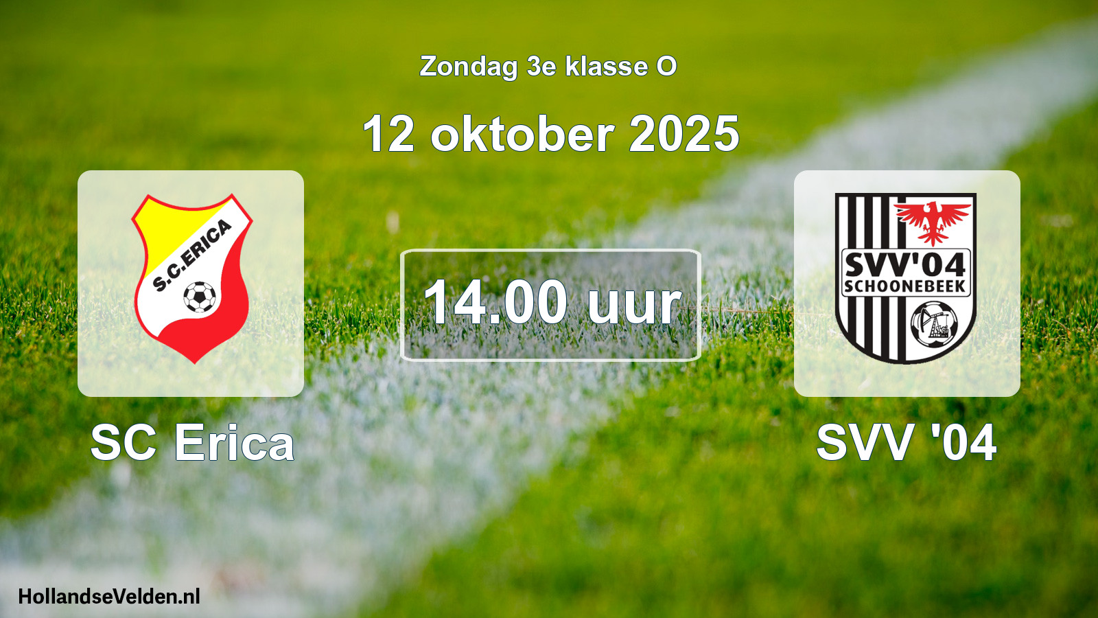 Scheduled Match: SC Erica - SVV '04 (12 October 2025)
