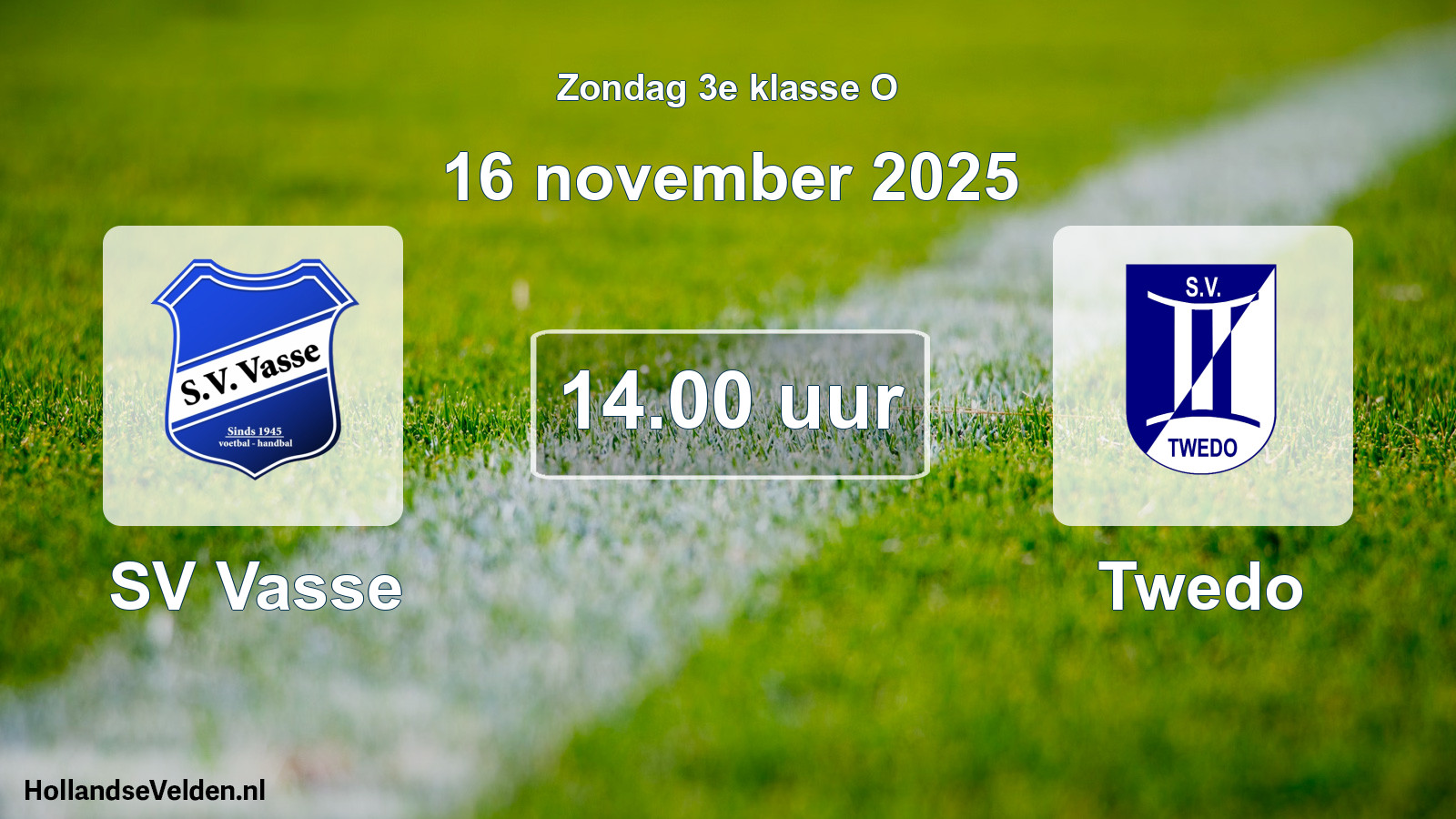 Scheduled Match: SV Vasse - Twedo (16 November 2025)
