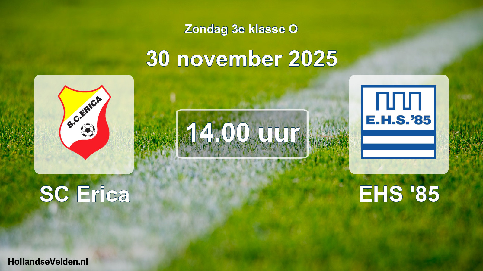Scheduled Match: SC Erica - EHS '85 (30 November 2025)