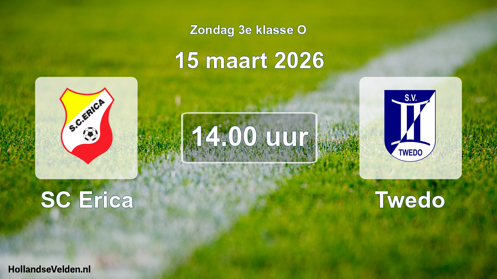 Scheduled Match: SC Erica - Twedo (15 March 2026)