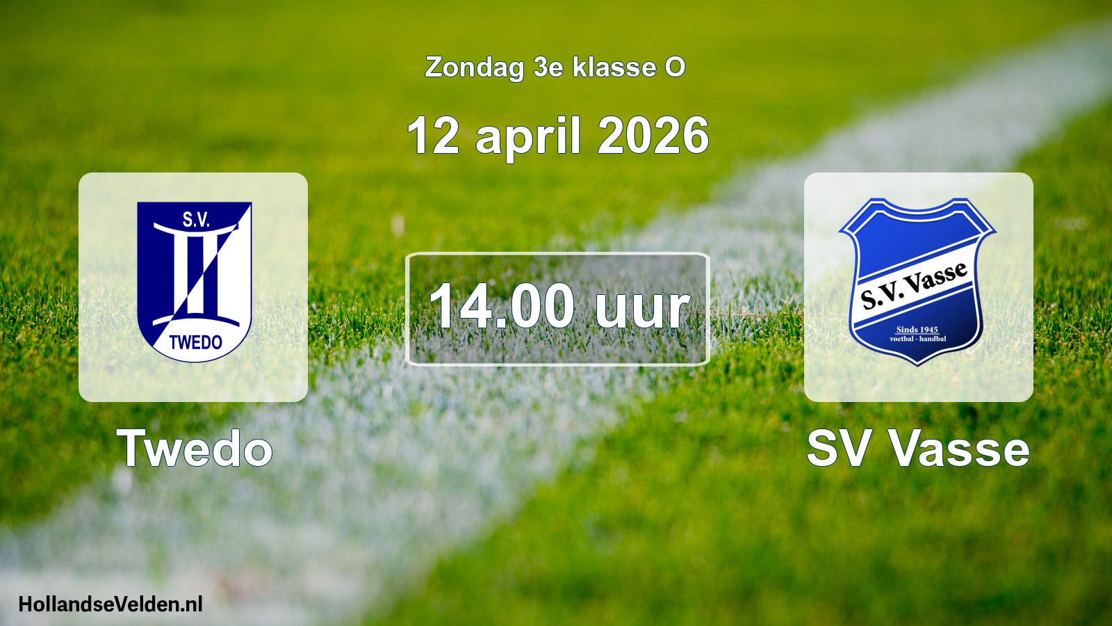 Scheduled Match: Twedo - SV Vasse (12 April 2026)