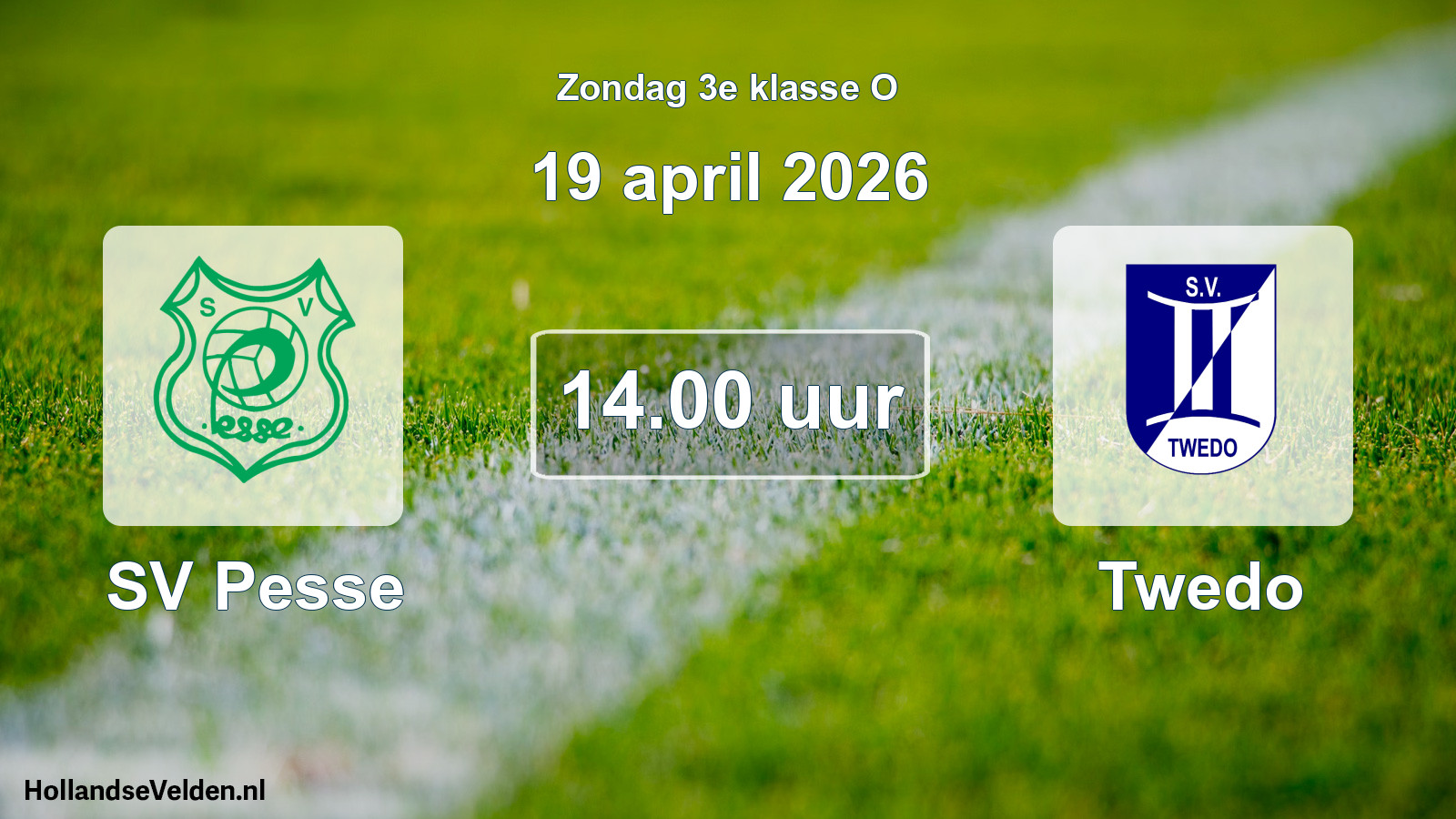 Scheduled Match: SV Pesse - Twedo (19 April 2026)
