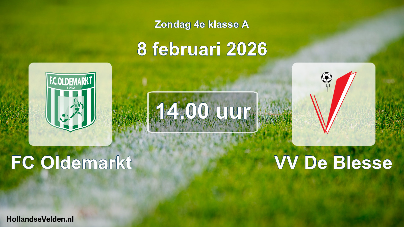 Scheduled Match: FC Oldemarkt - VV De Blesse (8 February 2026)