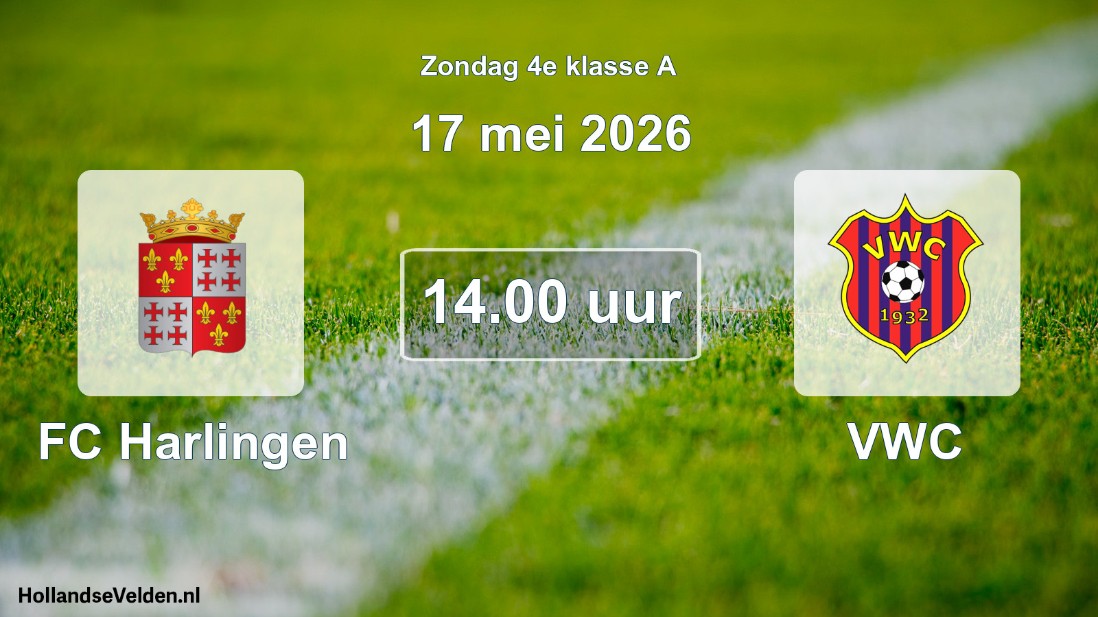Scheduled Match: FC Harlingen - VWC (17 May 2026)