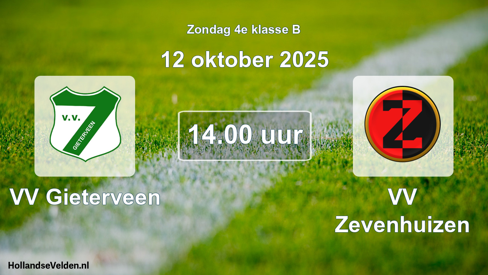 Scheduled Match: VV Gieterveen - VV Zevenhuizen (12 October 2025)