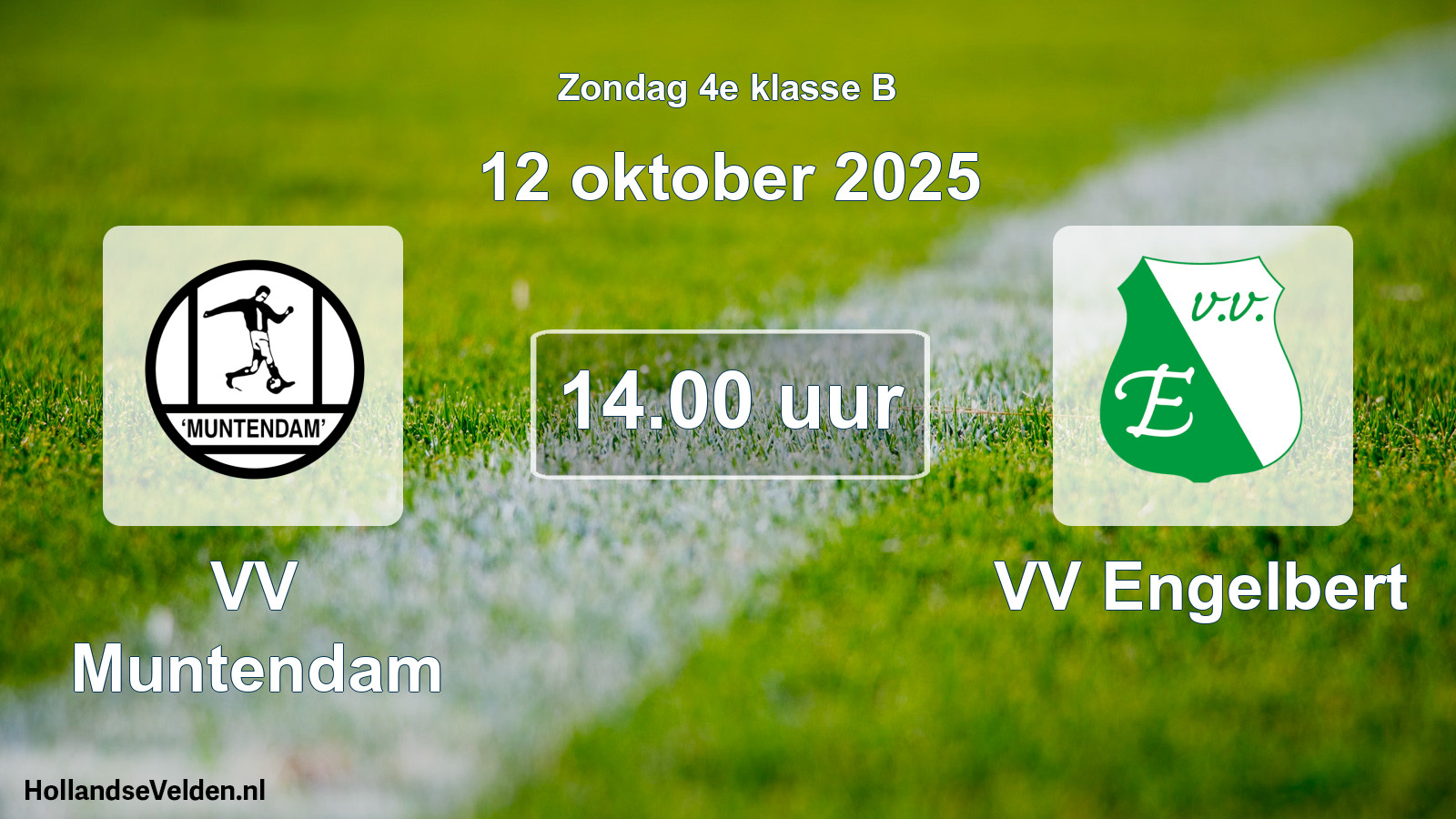 Geplande wedstrijd: VV Muntendam - VV Engelbert (12 oktober 2025)