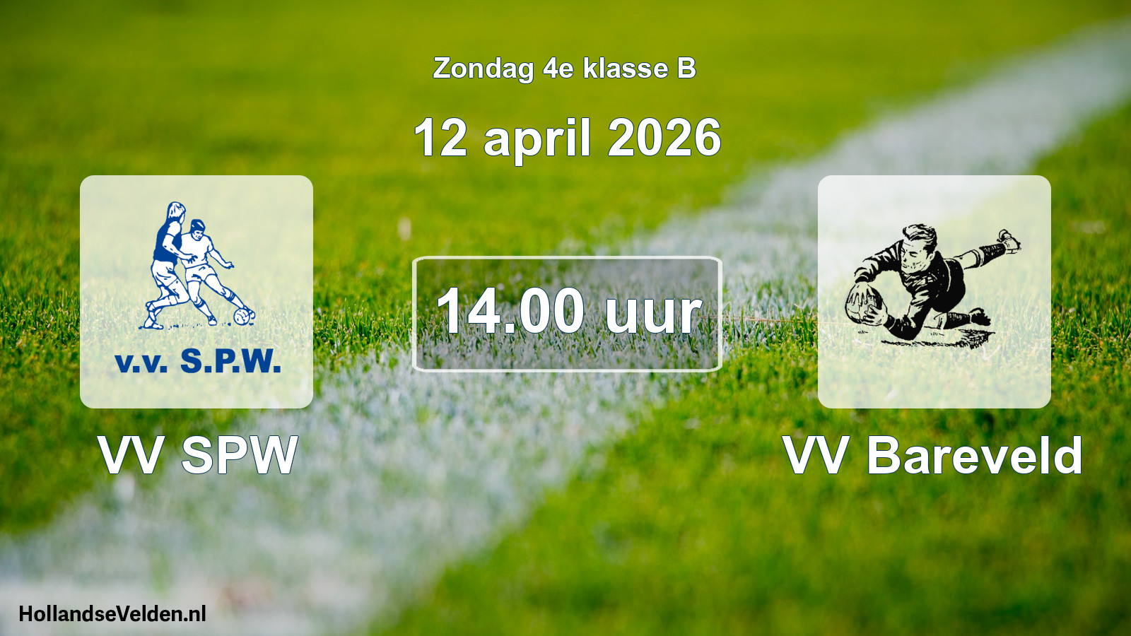 Scheduled Match: VV SPW - VV Bareveld (12 April 2026)