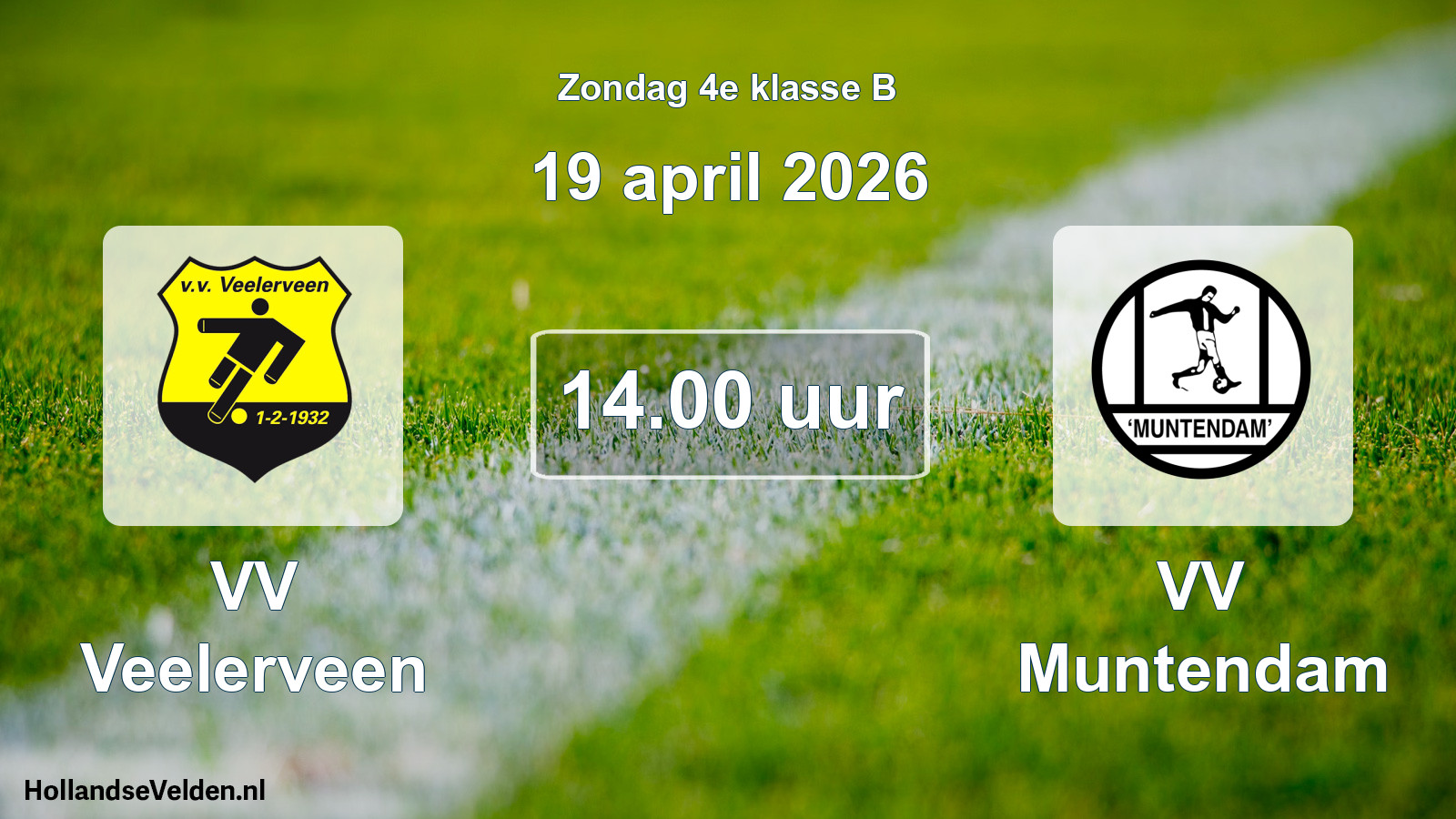 Scheduled Match: VV Veelerveen - VV Muntendam (19 April 2026)