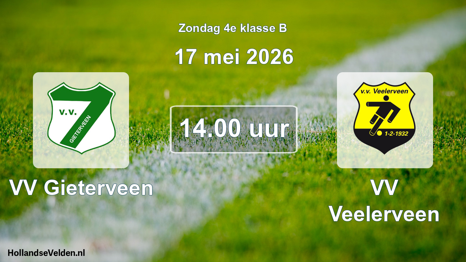 Scheduled Match: VV Gieterveen - VV Veelerveen (17 May 2026)