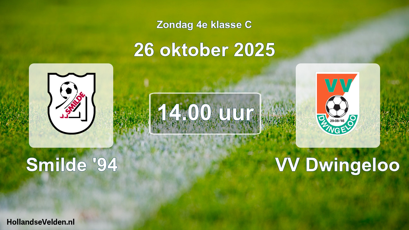Scheduled Match: Smilde '94 - VV Dwingeloo (26 October 2025)