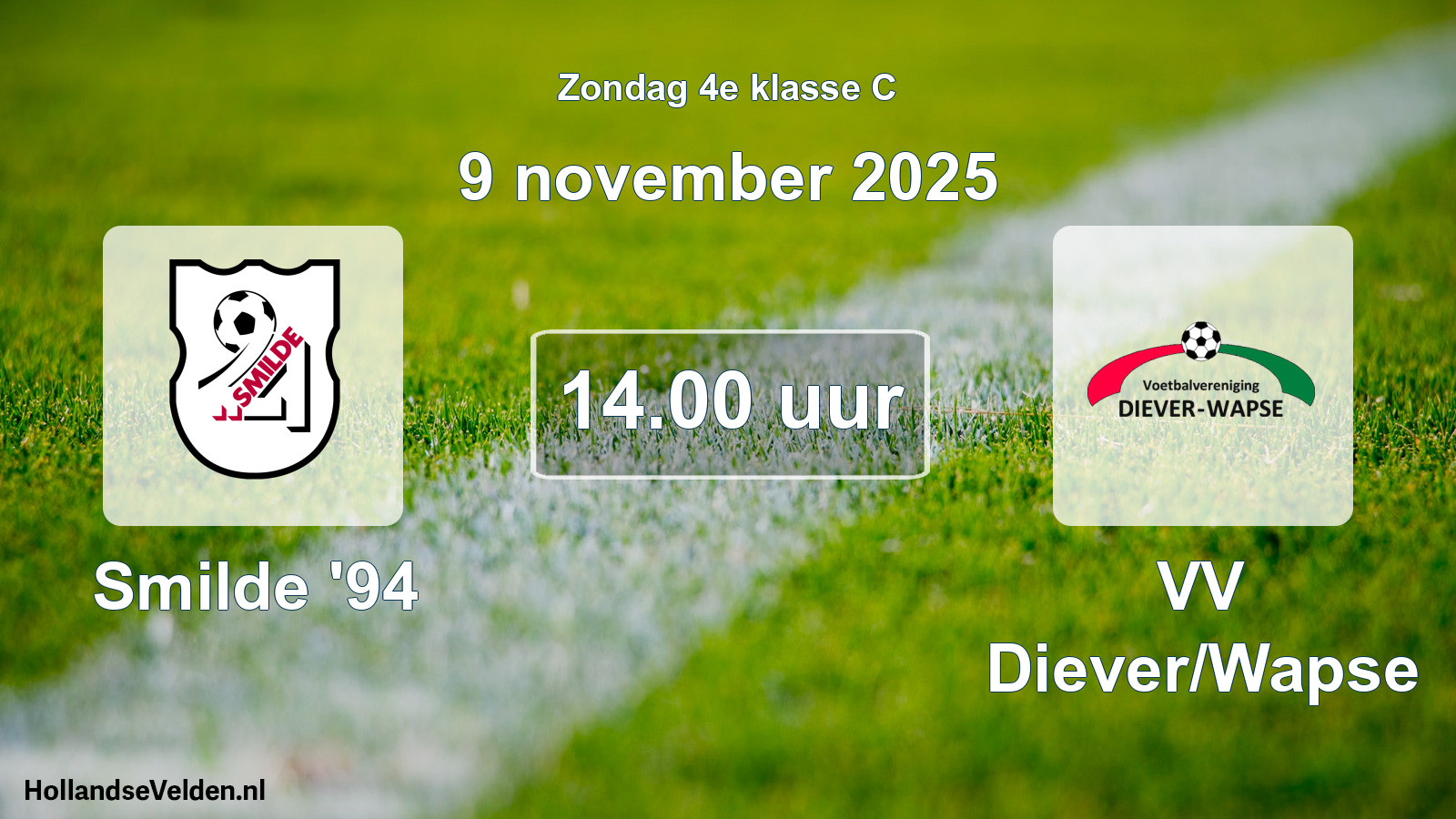 Scheduled Match: Smilde '94 - VV Diever/Wapse (9 November 2025)
