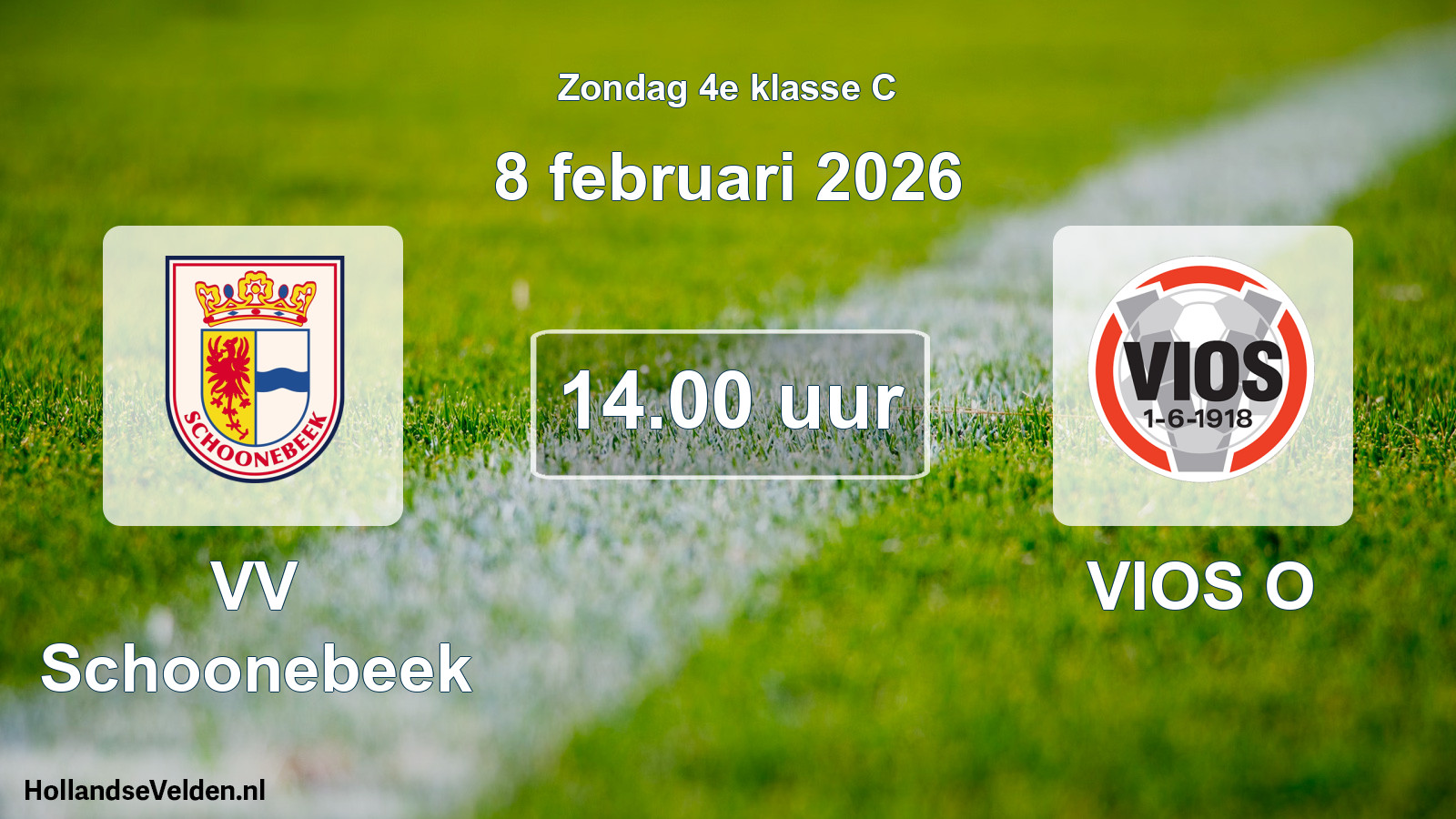 Scheduled Match: VV Schoonebeek - VIOS O (8 February 2026)