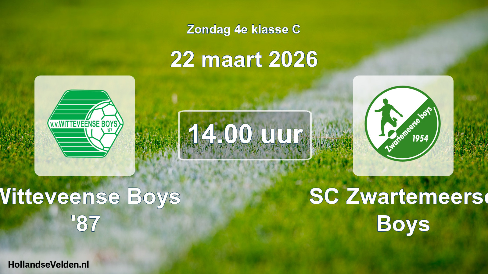Scheduled Match: Witteveense Boys '87 - SC Zwartemeerse Boys (22 March 2026)