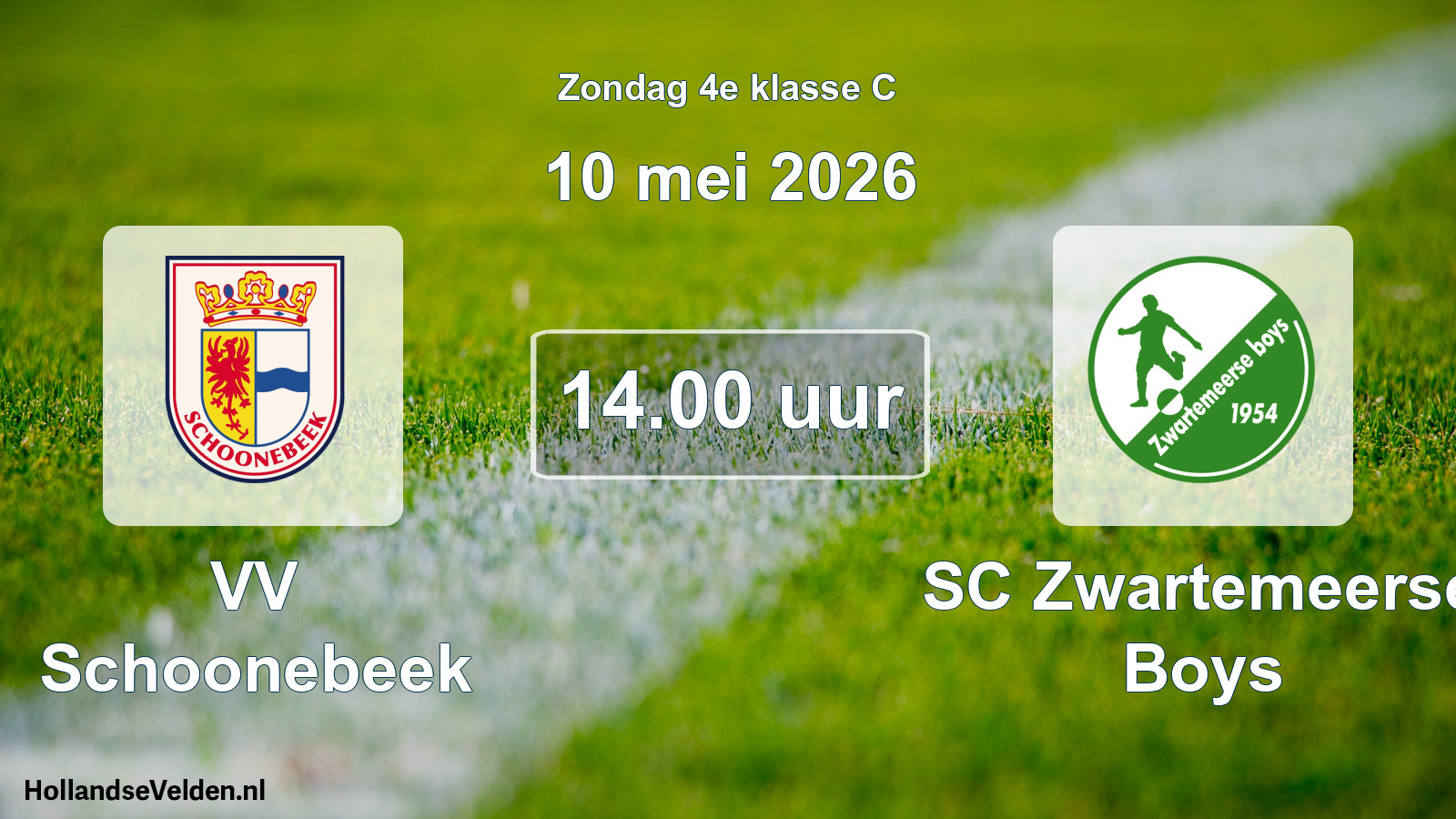 Scheduled Match: VV Schoonebeek - SC Zwartemeerse Boys (10 May 2026)