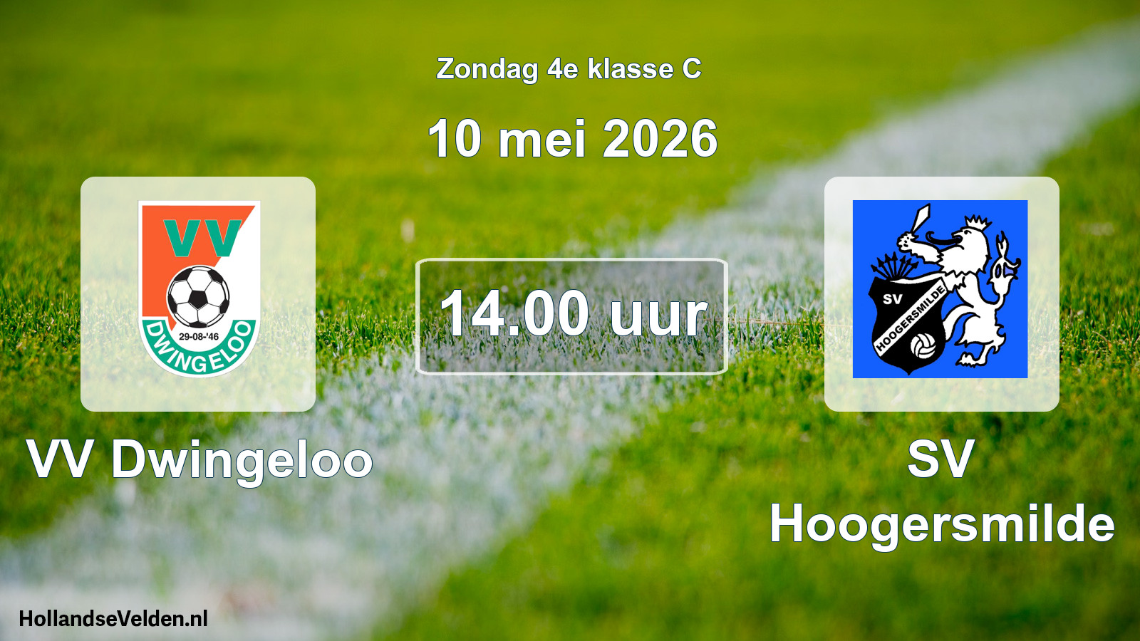 Scheduled Match: VV Dwingeloo - SV Hoogersmilde (10 May 2026)