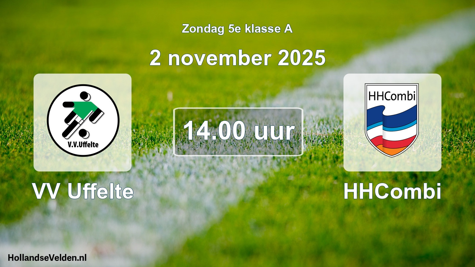 Geplande wedstrijd: VV Uffelte - HHCombi (2 november 2025)