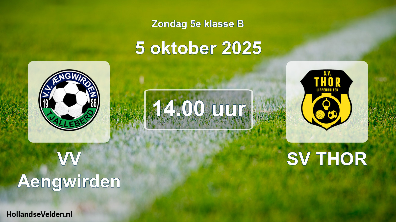 Scheduled Match: VV Aengwirden - SV THOR (5 October 2025)