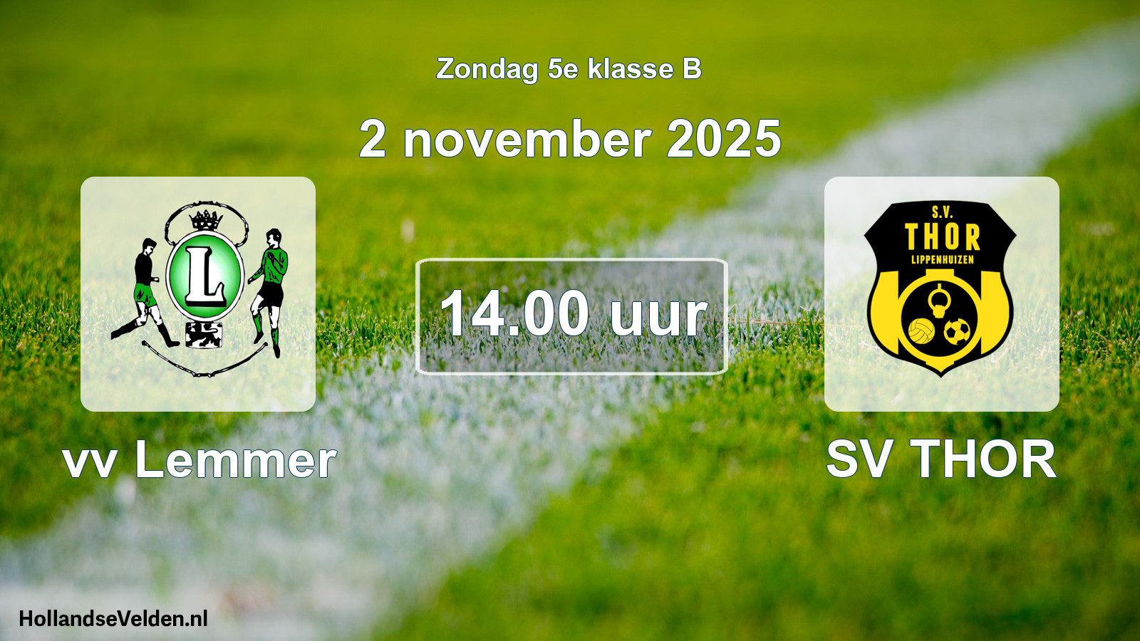Scheduled Match: vv Lemmer - SV THOR (2 November 2025)