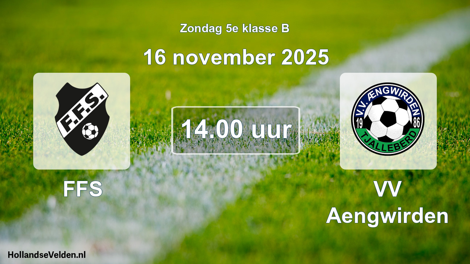 Scheduled Match: FFS - VV Aengwirden (16 November 2025)